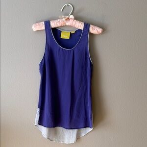 Maeve Purple Silk Tank Top